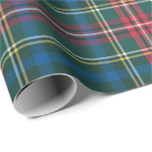 Tartan Kariert Christmas Green Classic Preppy Geschenkpapier (Rolleneckpunkt)