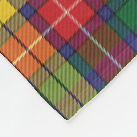 Tartan Kariert Clan Buchanan Familienname Lake Hou Fleecedecke (Ecke)