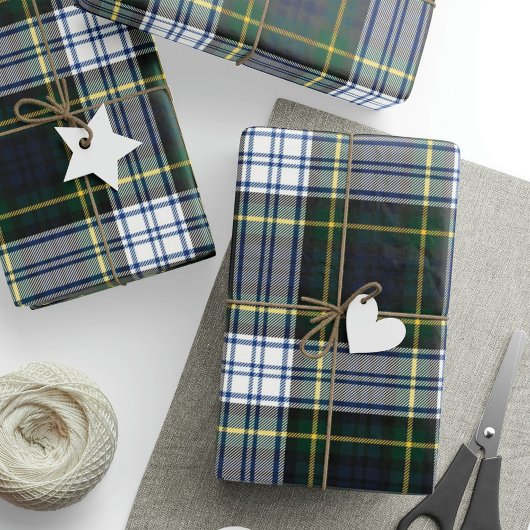 Tartan Kariert Clan Gordon Scottish Pattern Geschenkpapier