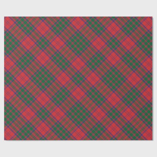 Tartan Kariert Clan Grant Scottish Pattern Geschenkpapier (Flach)