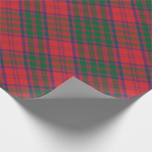 Tartan Kariert Clan Grant Scottish Pattern Geschenkpapier (Ecke)