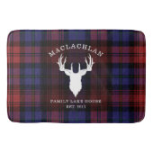 Tartan Kariert Clan MacLachlan Family Lake House Badematte (Vorderseite)