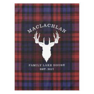 Tartan Kariert Clan MacLachlan Family Lake House Tischdecke