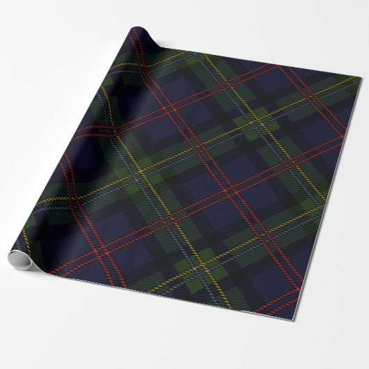 Tartan Kariert Clan Malcolm Scottish Pattern Geschenkpapier (Ungerollt)