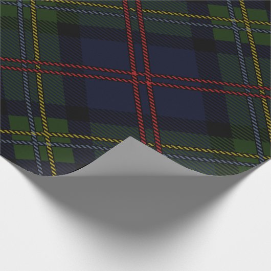Tartan Kariert Clan Malcolm Scottish Pattern Geschenkpapier (Ecke)