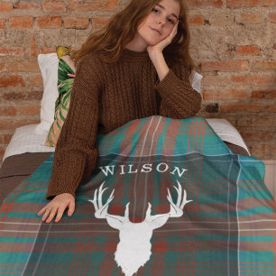 Tartan Kariert Clan Wilson Family Lake House Sherpadecke