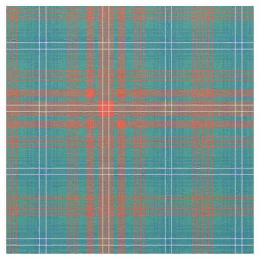 Tartan Kariert Clan Wilson Orange Blue Karo Stoff (Nahaufnahme)