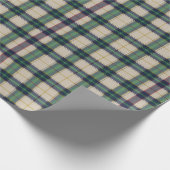 Tartan Kariert Classic Blue Geschenkpapier (Ecke)