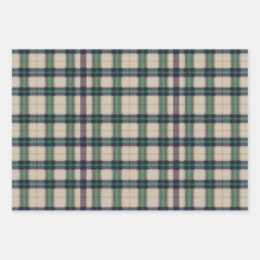 Tartan Kariert Classic Blue Geschenkpapier Set (Vorderseite 2)