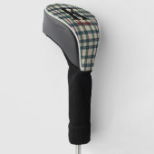Tartan Kariert Classic Blue Golf Headcover (angewinkelt)