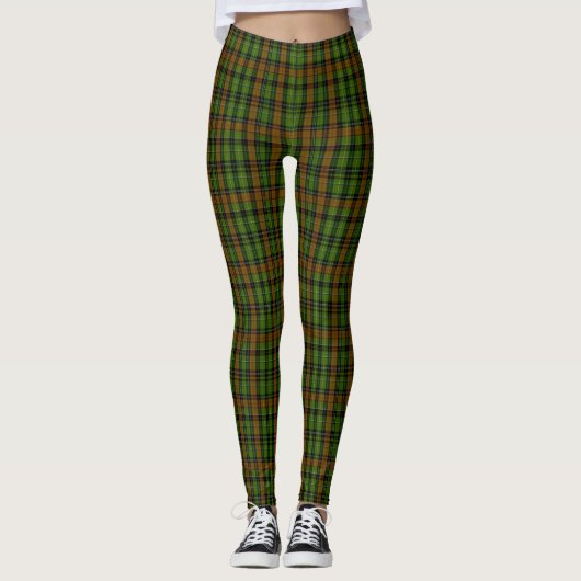 Tartan Kariert Classic Blue Leggings (Vorderseite)