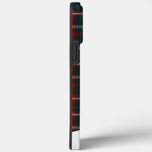 Tartan Kariert Elegant Script Blue Name Case-Mate iPhone Hülle (Rückseite / Rechts)