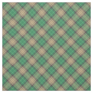 Tartan kariert grün und grau Retromuster schottisc Stoff