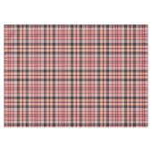 Tartan Kariert in Rosa, Pfirsich, Schwarz Tischdecke (Vorderseite (Horizontal))