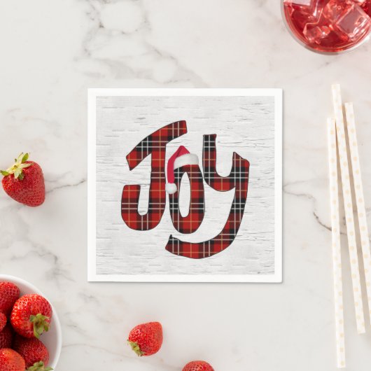 Tartan Kariert Joy on White Birch Serviette (Beispiel)