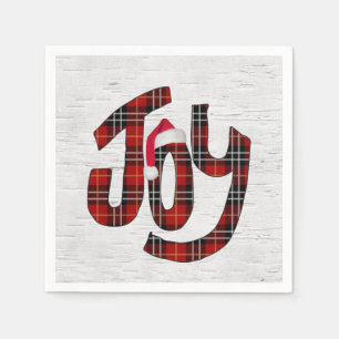 Tartan Kariert Joy on White Birch Serviette