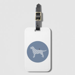Tartan Kariert Labrador Retriever Luggage Tag Gepäckanhänger