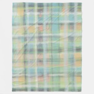 Tartan kariert, modern pastellgelb, blau, grün fleecedecke