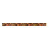 Tartan Kariert Orange Red Green Satinband (Vorderseite)