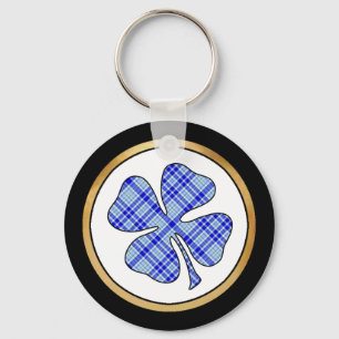 Tartan Kariert Pattern Collection - Blue 08 Schlüsselanhänger