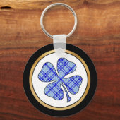 Tartan Kariert Pattern Collection - Blue 08 Schlüsselanhänger (Vorderseite)