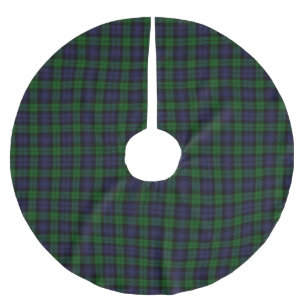 Tartan Kariert Polyester Weihnachtsbaumdecke
