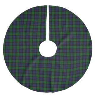 Tartan Kariert Polyester Weihnachtsbaumdecke