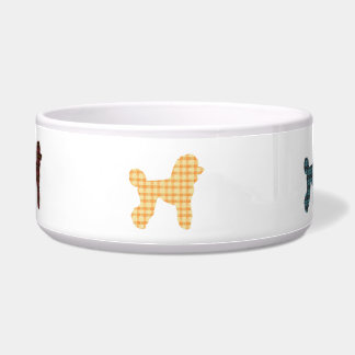 Tartan Kariert Poodle Hund Keramik Haustier Schale Napf