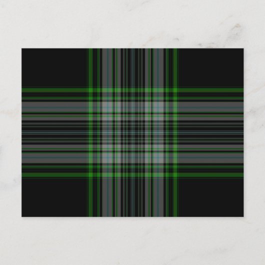 Tartan Kariert Postkarte (Vorderseite)