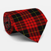 Tartan Kariert Red Black Elegante Krawatte (Gerollt)