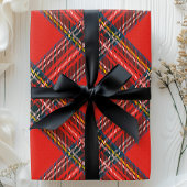 Tartan Kariert Red Christmas Geschenkpapier