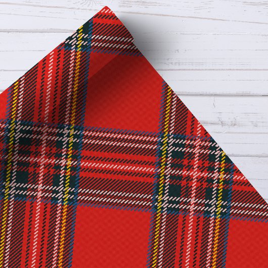 Tartan Kariert Red Christmas Geschenkpapier