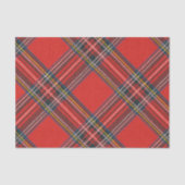 Tartan Kariert Red Christmas Seidenpapier (Vorderseite)