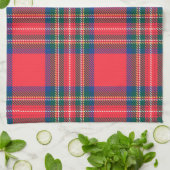 Tartan Kariert Red Classic Weihnachtsfeiertag Geschirrtuch (Gefaltet)