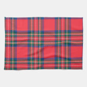 Tartan Kariert Red Classic Weihnachtsfeiertag Geschirrtuch (Horizontal)