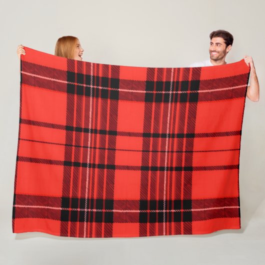 Tartan Kariert Red Traditional Modern Collection Fleecedecke (Beispiel)