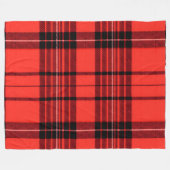 Tartan Kariert Red Traditional Modern Collection Fleecedecke (Vorderseite (Horizontal))