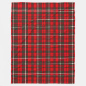 Tartan Kariert Red Traditional Popular Collection Fleecedecke (Vorderseite)