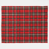 Tartan Kariert Red Traditional Popular Collection Fleecedecke (Vorderseite (Horizontal))