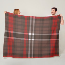 Tartan Kariert Red Traditional Trendy Collection Fleecedecke