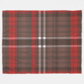 Tartan Kariert Red Traditional Trendy Collection Fleecedecke (Vorderseite (Horizontal))