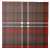 Tartan Kariert Red Traditional Trendy Collection Fliese (Vorderseite)