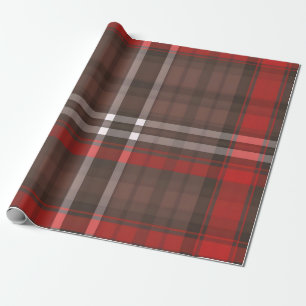 Tartan Kariert Red Traditional Trendy Collection Geschenkpapier