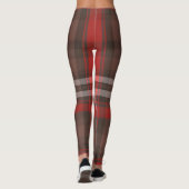 Tartan Kariert Red Traditional Trendy Collection Leggings (Rückseite)