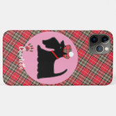 Tartan Kariert Scottie Dog Niedlich Dog Personalis Case-Mate iPhone Hülle (Rückseite (Horizontal))
