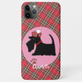 Tartan Kariert Scottie Dog Niedlich Dog Personalis Case-Mate iPhone Hülle (Rückseite)