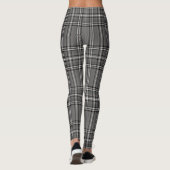 Tartan, Kariert - Stoffe, grau Muster Leggings (Rückseite)