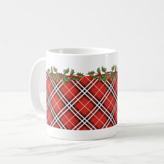 Tartan kariert u. kaffeetasse (Vorderseite Links)