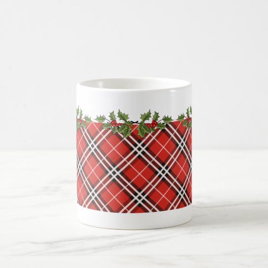 Tartan kariert u. kaffeetasse (Mittel)