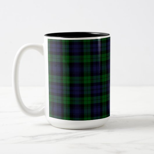 Tartan Kariert Zweifarbige Tasse (Links)